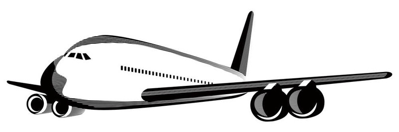 飛機(jī)在飛行中的巨型噴氣飛機(jī)