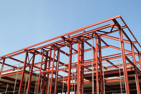 建筑施工框架。