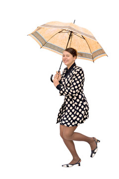 打著雨傘的女人