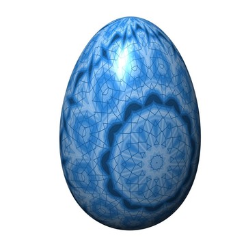 白色背景下的復(fù)活節(jié)彩蛋