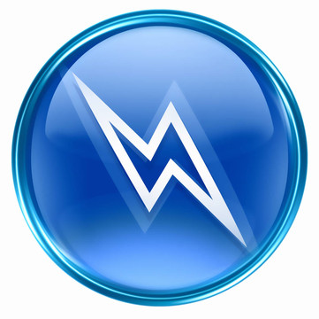 藍(lán)色的閃電圖標(biāo)