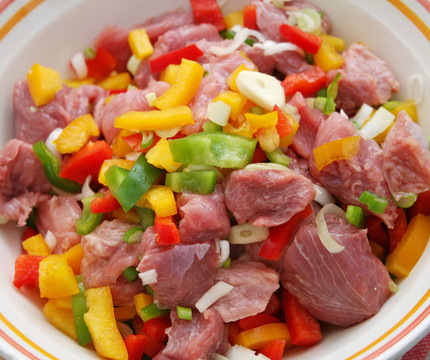 新鮮的肉