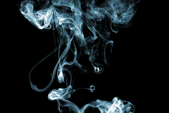 藍色的煙霧