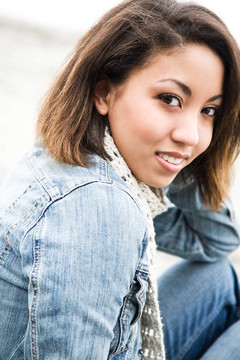 美麗的非洲裔美國婦女