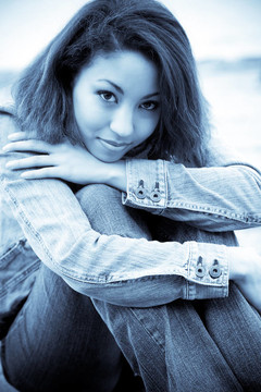 美麗的非洲裔美國婦女