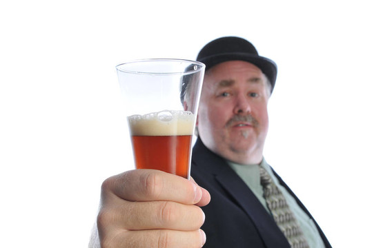 啤酒在手