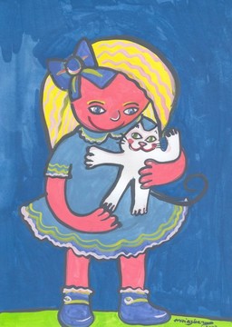 孩子們的寶貝貓