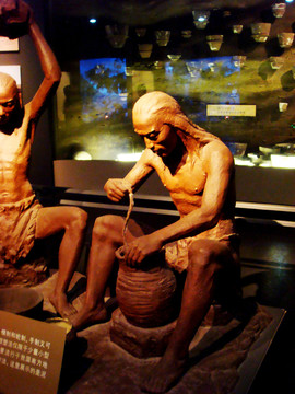 古代制造 原始人 古代人物像