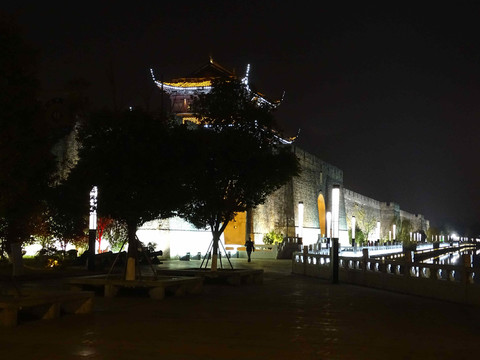 古城墻夜色