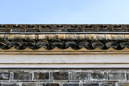 園林灰瓦 古建筑 園林景觀
