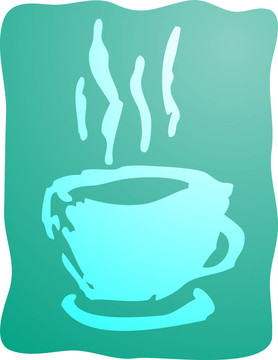 咖啡插圖杯