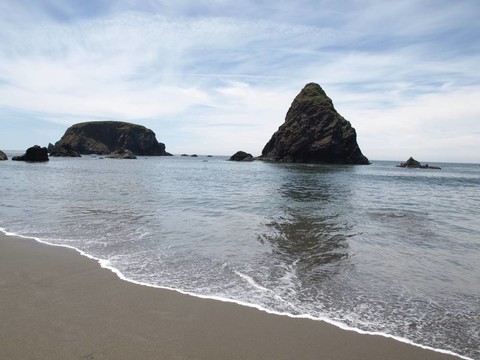 俄勒岡的海岸線
