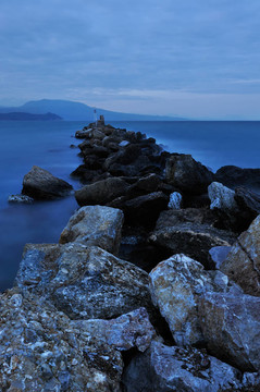 晚上石海景