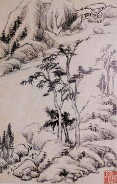 董其昌山水畫冊 山水畫