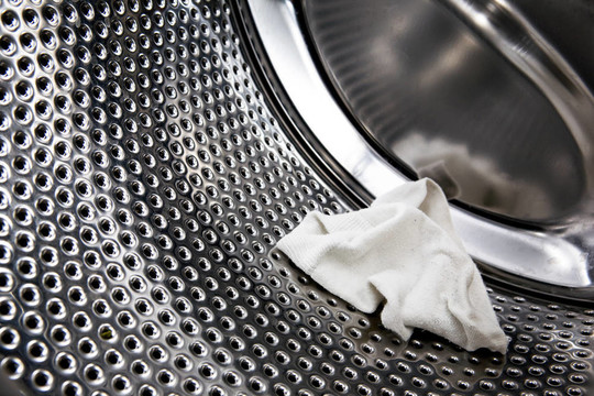 襪子在Washer
