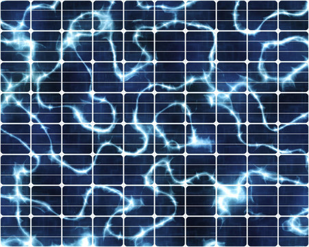 電力的太陽能電池板