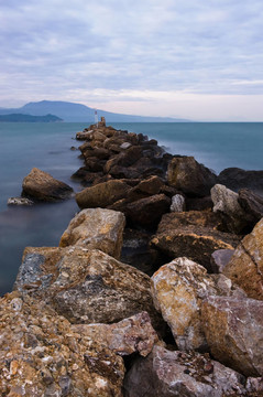 晚上石海景