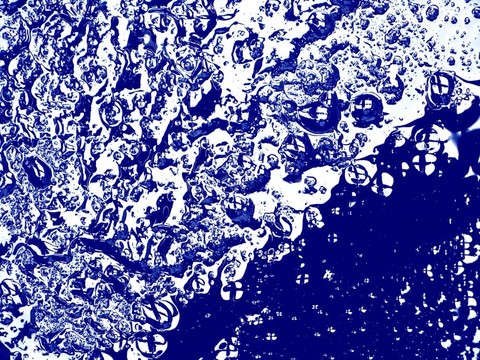 藍色抽象-水和