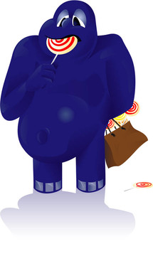 藍色糖果怪獸