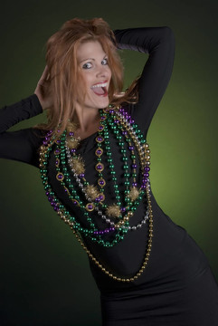 Mardi Gras Lady！