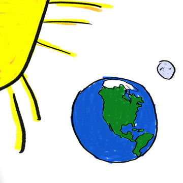 太陽地球月亮