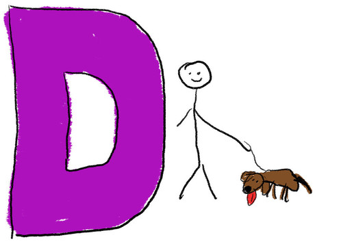 字母D