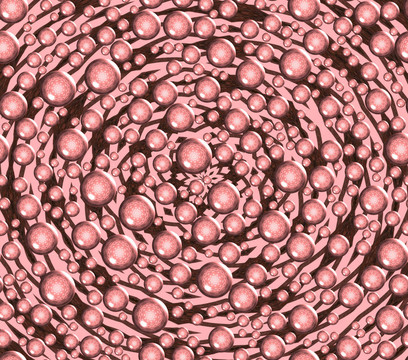 紅色的泡沫
