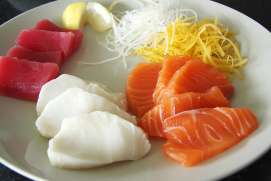 生魚片的安排