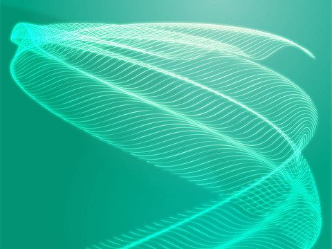 波浪狀的發(fā)光的顏色