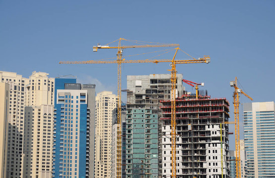 迪拜市建筑工地