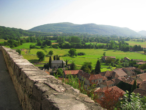 從圣Bertrand de Comminges全景