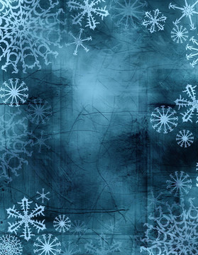 扎染的雪花