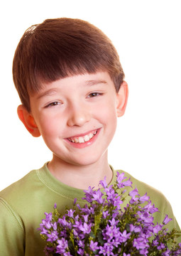 男孩花