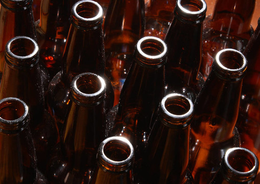 回收的啤酒瓶