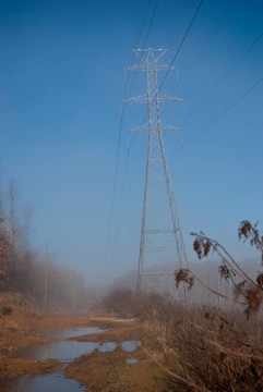 土路電力線