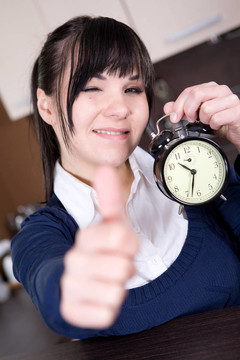 女人與時鐘