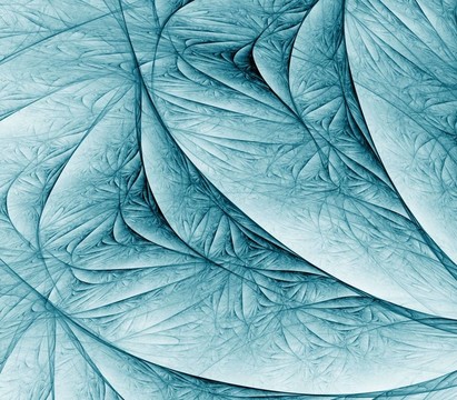 流動的藍(lán)綠色抽象