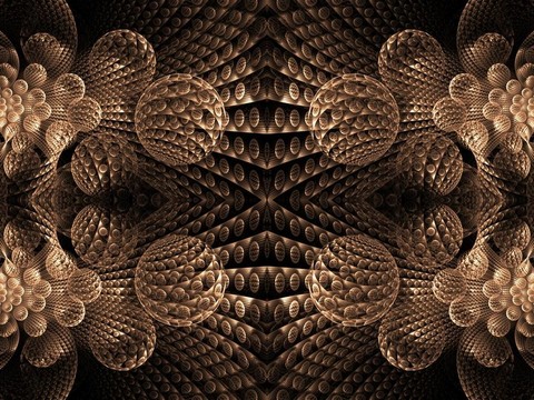 分形摘要背景3D泡沫層