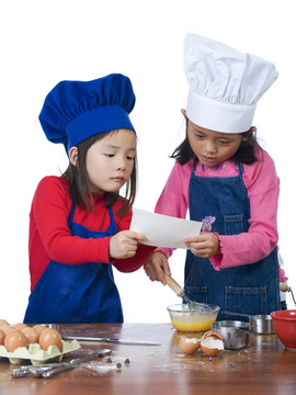 孩子做飯
