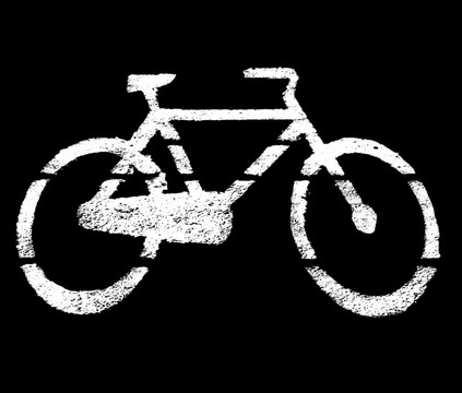 模板的自行車(chē)標(biāo)志