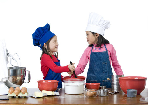 孩子做飯