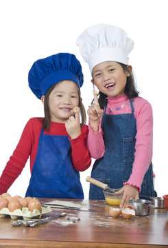 孩子做飯