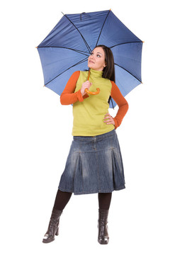 打著雨傘的女人