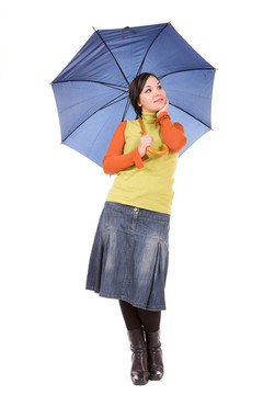 打著雨傘的女人