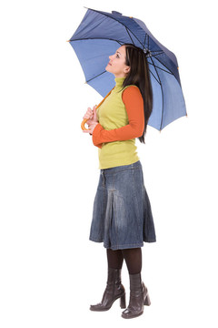 打著雨傘的女人