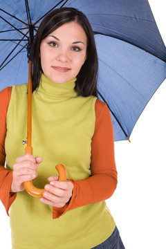打著雨傘的女人