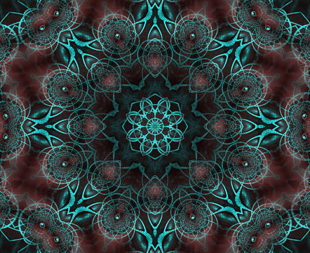 復(fù)雜的kaleidoscopicabstract