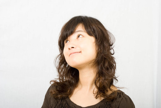 可愛的亞洲女孩