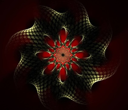 紅色和紋理的神秘