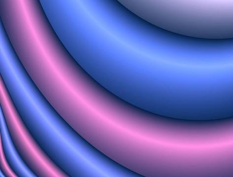 圓潤(rùn)柔和的帶3d摘要